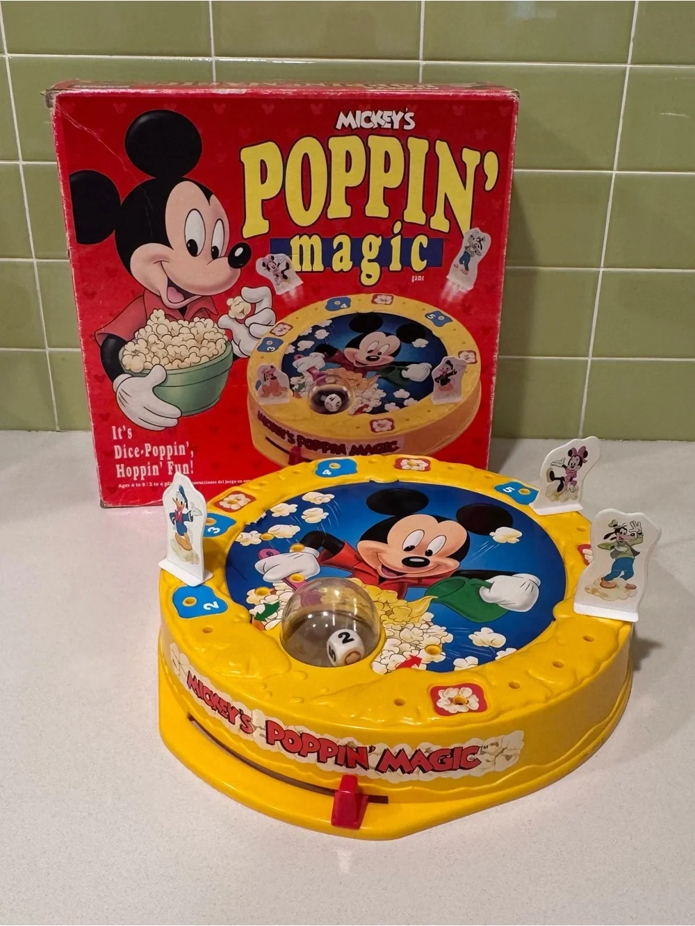 Vintage 1991 Mickey's Poppin' Magic game by Parker Brothers